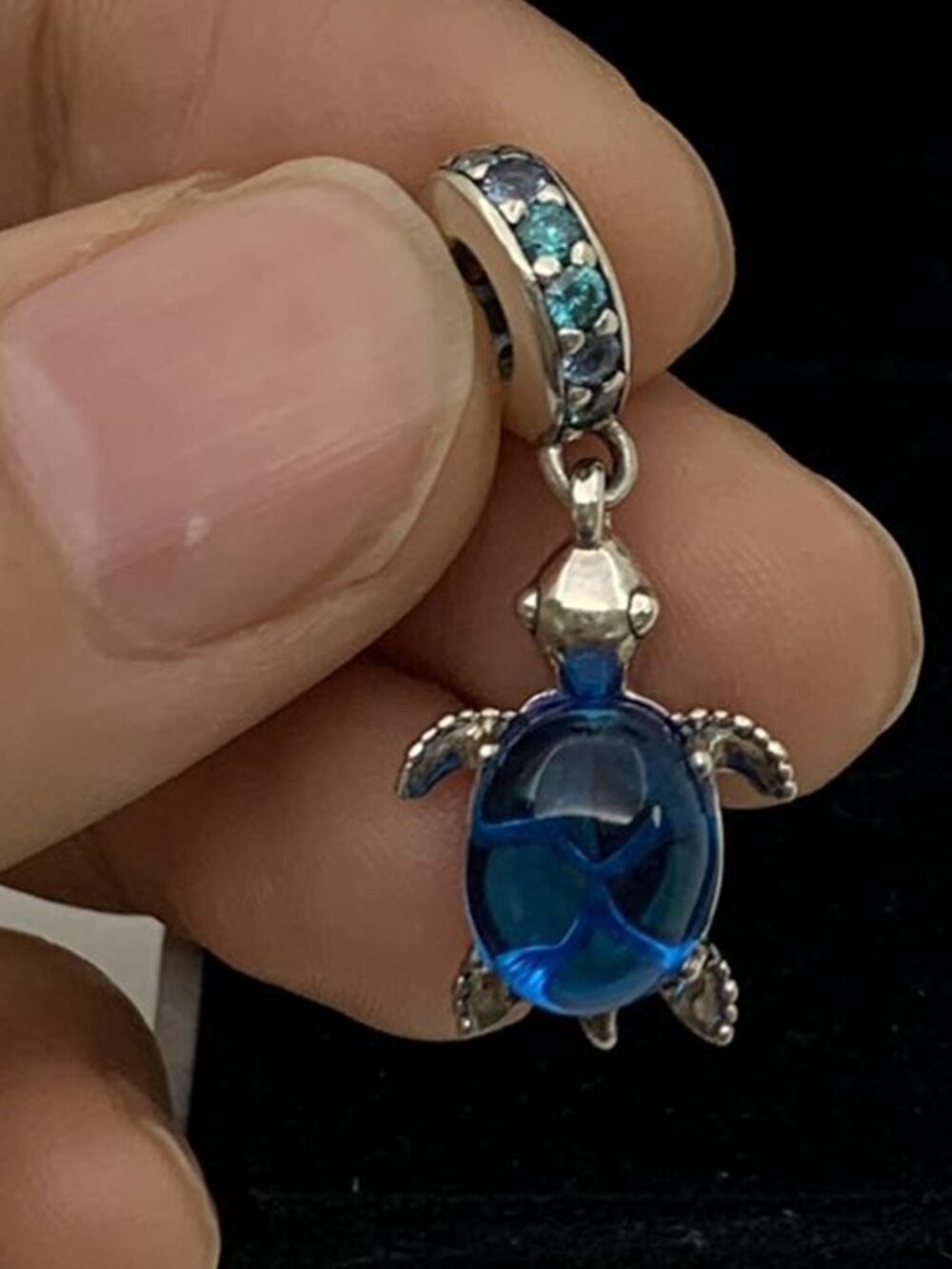 ✨🔥Pandora Murano Glass Sea Turtle Dangle Charm